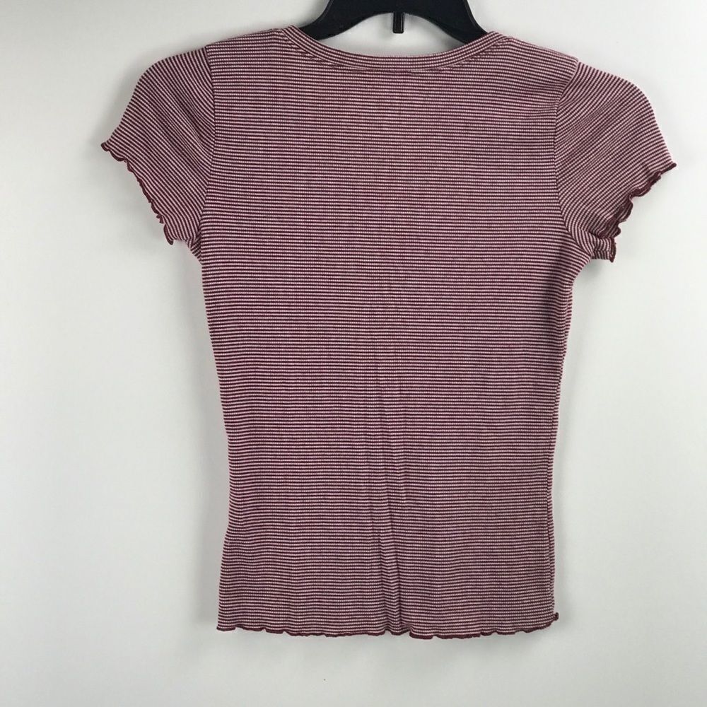 HOLLISTER button front striped top - Picture 3 of 4